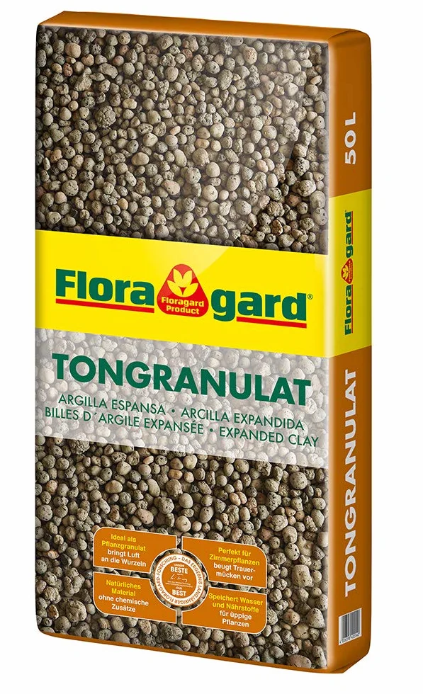 Knauf Gartenbau Perlite Perligran 2-6 mm 2x100 L • zur Erden- und Substratverbesserung • 200 L & Blähton Tongranulat zur Drainage - Hydrokultursubstrat - für Pflanzkästen, Kübel oder Töpfe - 50 L