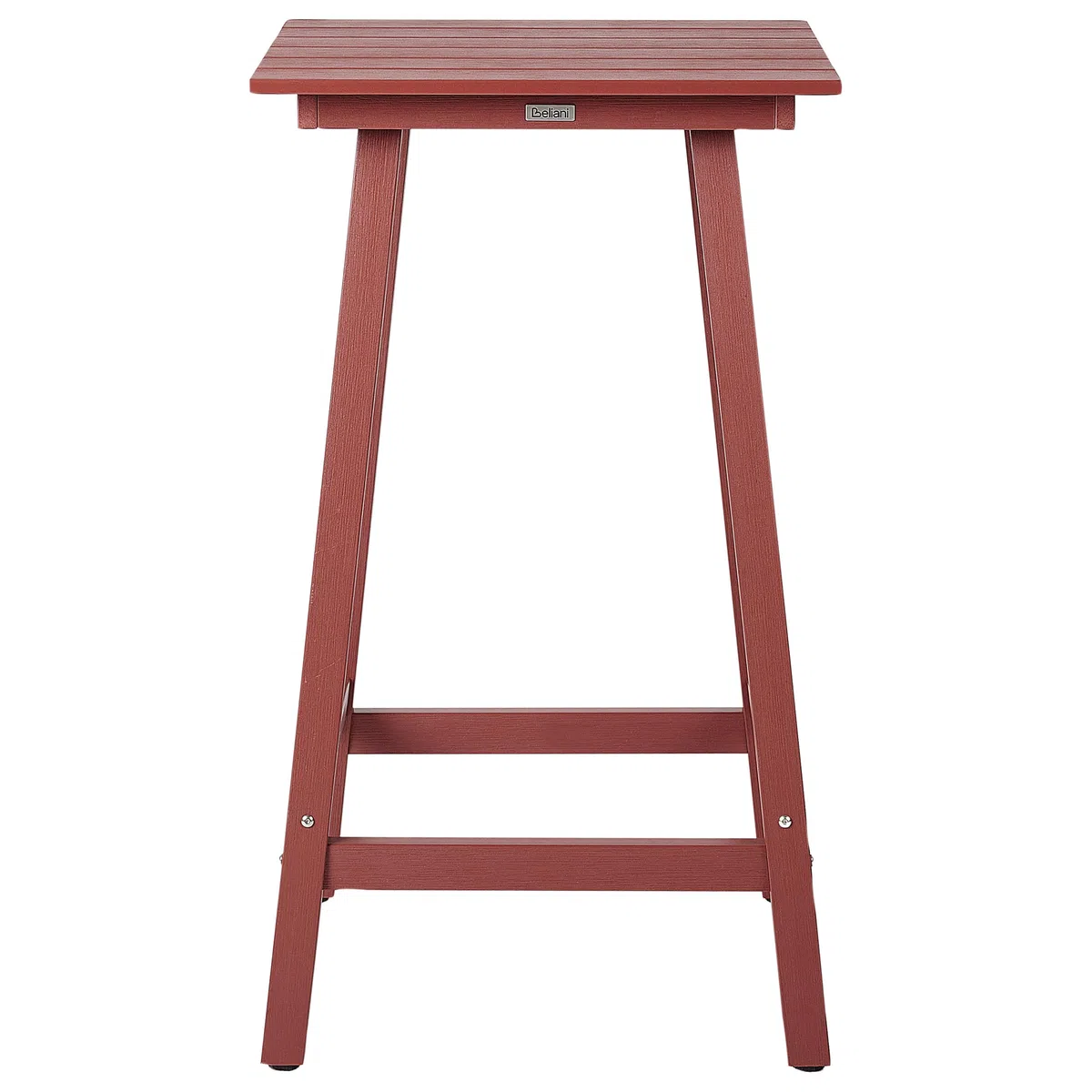 Moderner Muskoka Gartentisch Hochtisch Kunstholz Rot 60x60 cm Adirondack