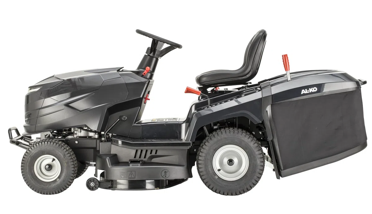 AL-KO Benzin-Rasentraktor Easy 13-86.6 M-A, 7.2 kW Motorleistung, 86 cm Schnittbreite, Heckauswurf mit Fangbox 250 L, für Rasenflächen bis 3500 m²