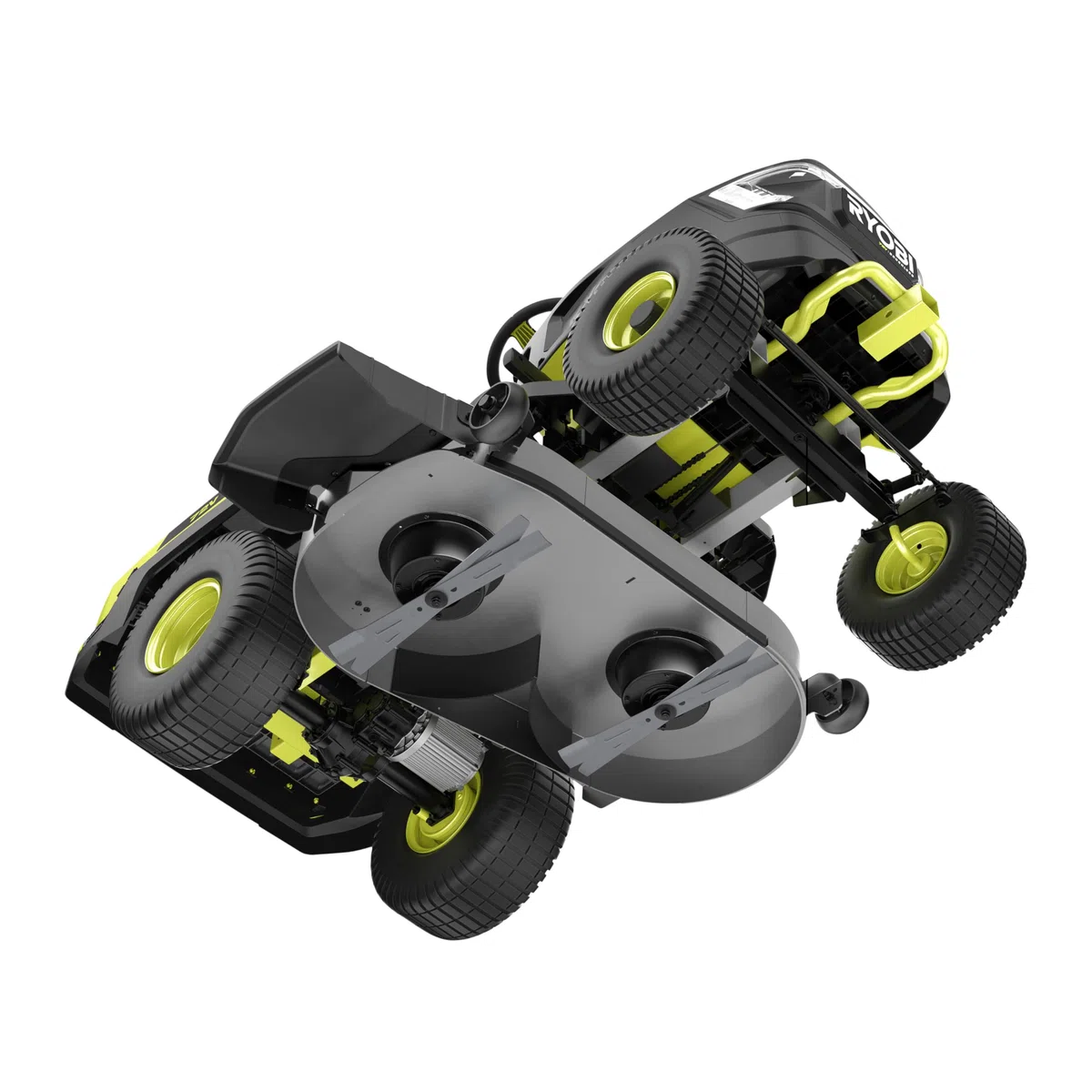 RYOBI - Mulch-Set (3 Spezialklingen Mulching 40 cm + 2 Windabweiser + 1 Verschluss) für Rider Traktor mit Akku RY72TMX117-310 - RAC475
