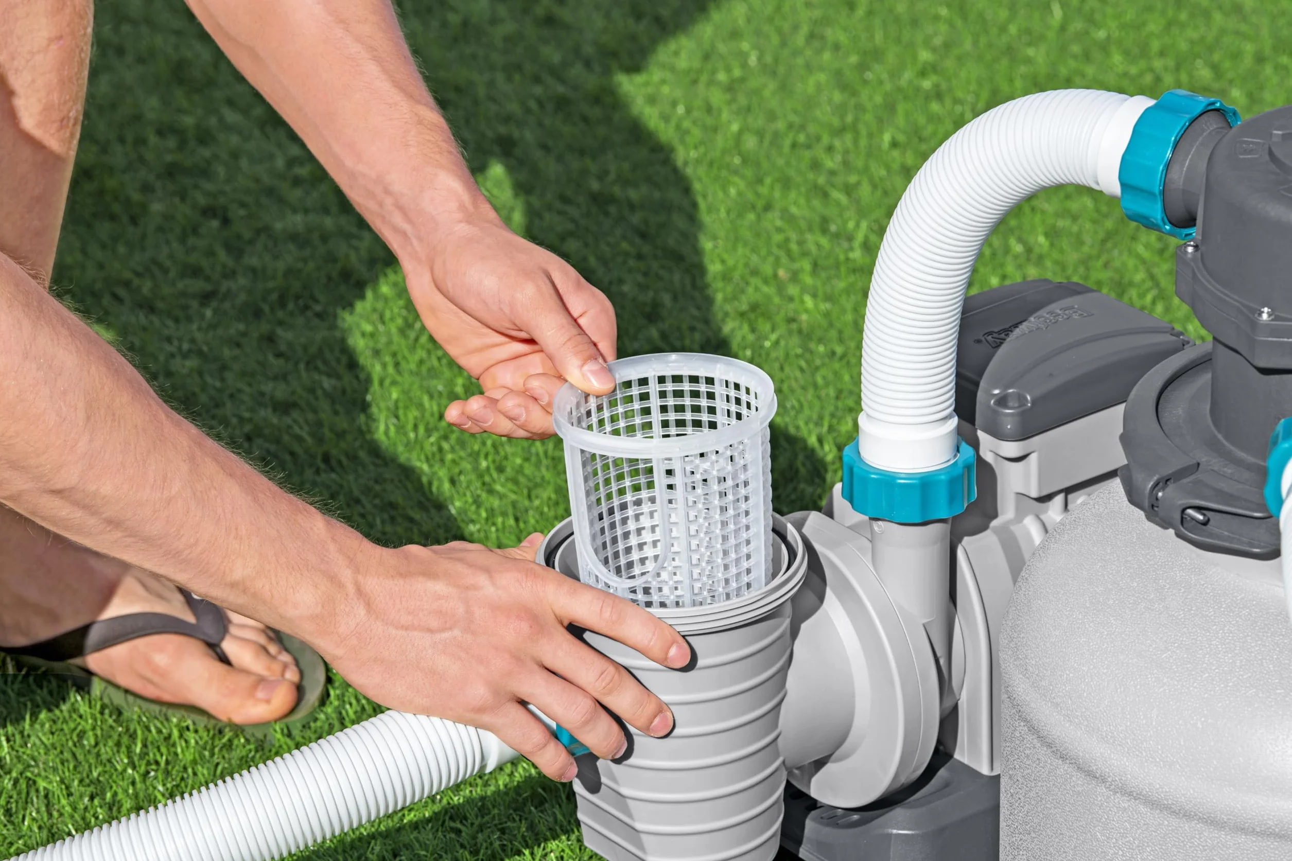 Bestway 58499-7 Sandfilterpumpe 8.327 l, Grau