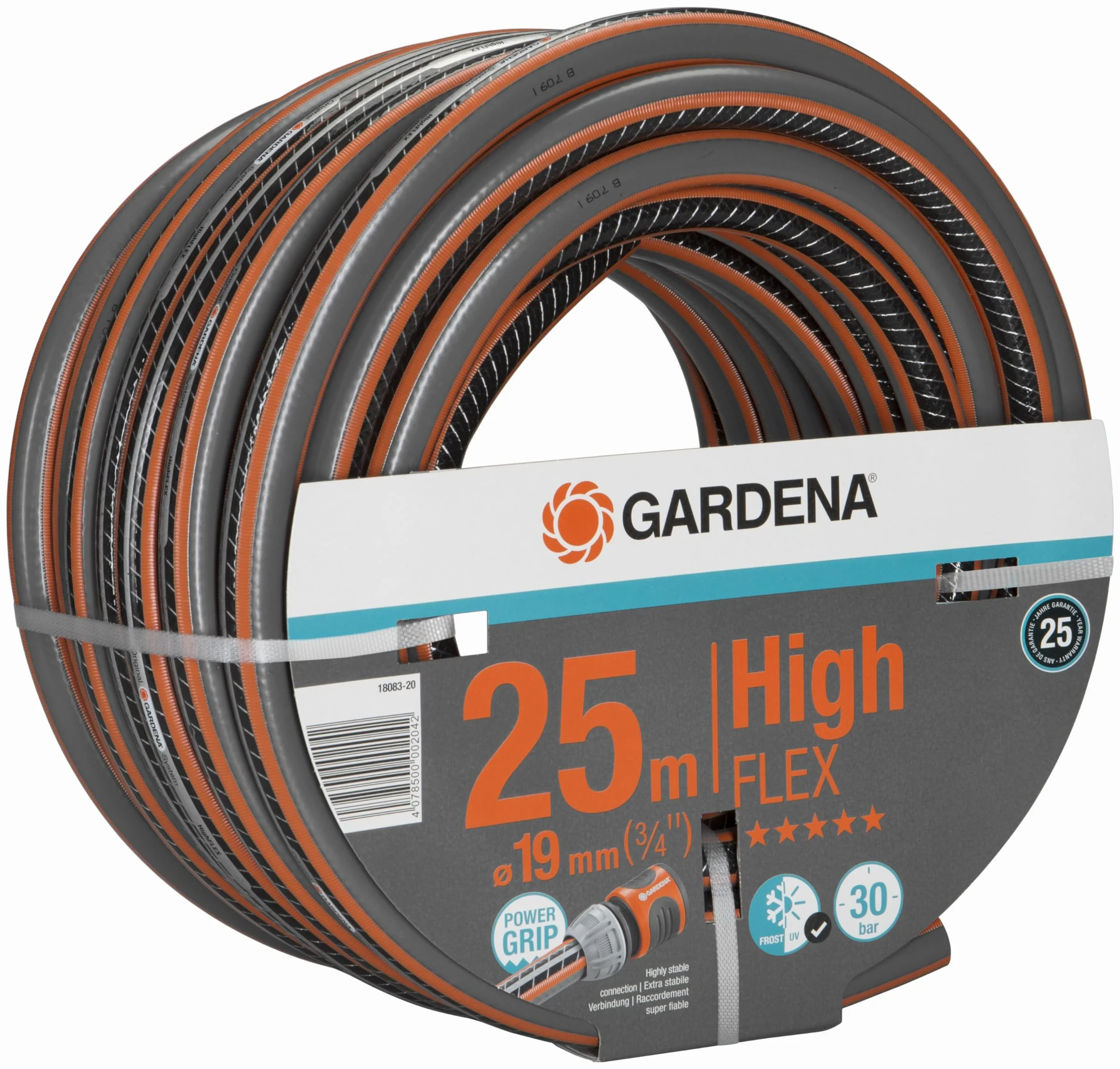 GARDENA Gartenschlauch 18083-20 HighFLEX, 25 m, 19 mm (3/4")