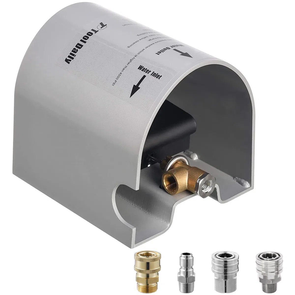 Tool Daily Hochdruckreiniger-Fußventil für Abwasser-Jetter Kit, als Hochdruckreiniger-Kugelhahn, 4000 PSI
