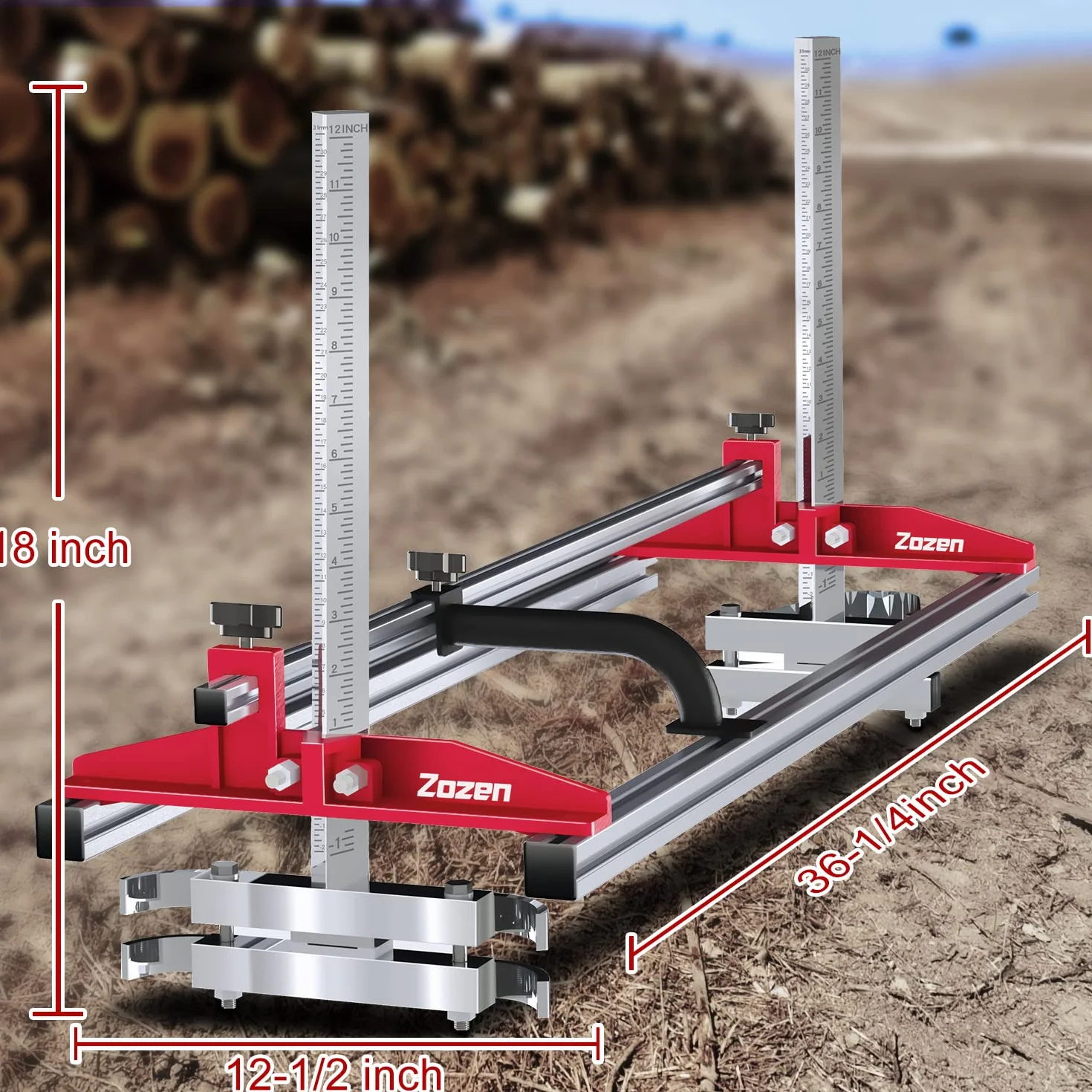 Zozen mobiles sägewerk für kettensäge Chainsaw Mill 14-36,Kettensägemühle, Tragbare Sägemühle, ein flexibles Schneidführungssystem für Bauherren und Holzarbeiter.