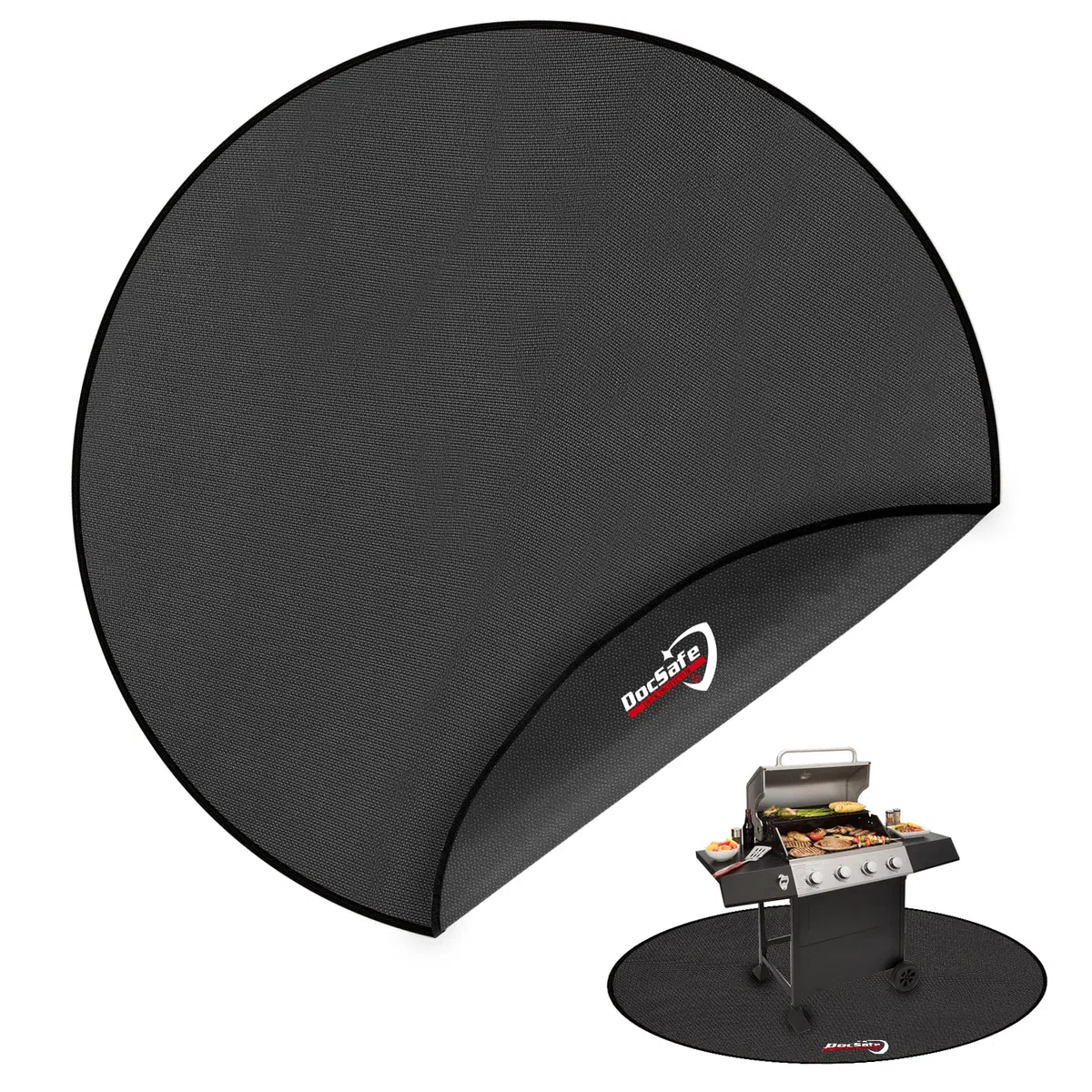 DocSafe Feuerschalenmatte für Feuerstellen, rund, 152,4 cm, 4 Schichten