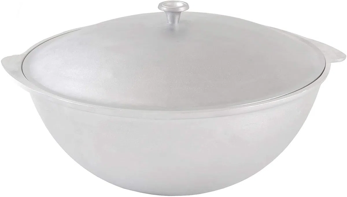 rukauf Kazan Asien Topf Tatarskij mit Deckel Kasan Wok 12 L Aluguss