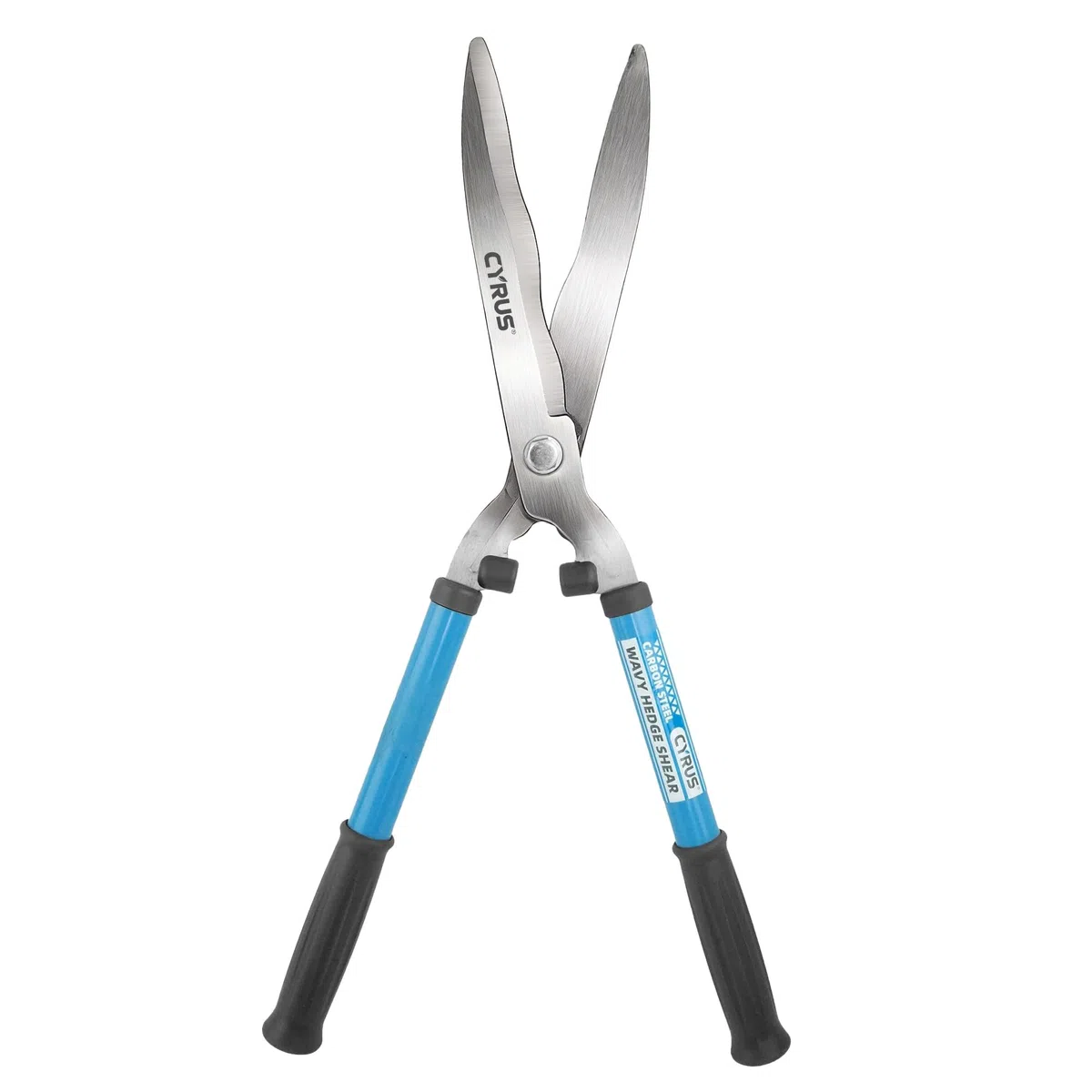 CYRUS heckenschere manuell,Hochwertige Wellenschliff-Stahlklinge,ergonomischer rutschfester Griff,Ideal für Garten-Heckenschnitt an Rabatten und Sträuchern,Länge 52cm