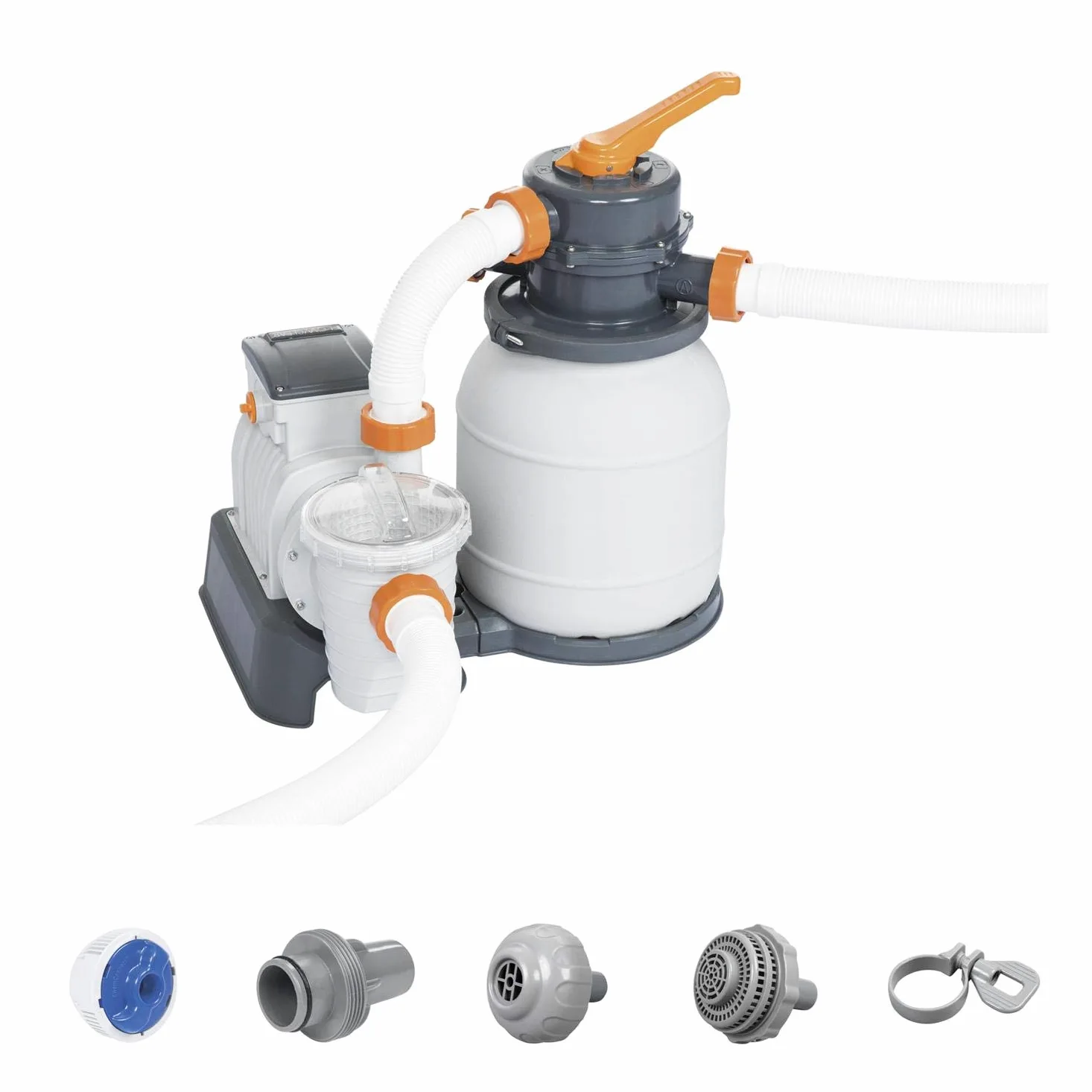 Bestway Flowclear Sandfilteranlage mit Zeitschaltuhr 5.678 l/h, Grau