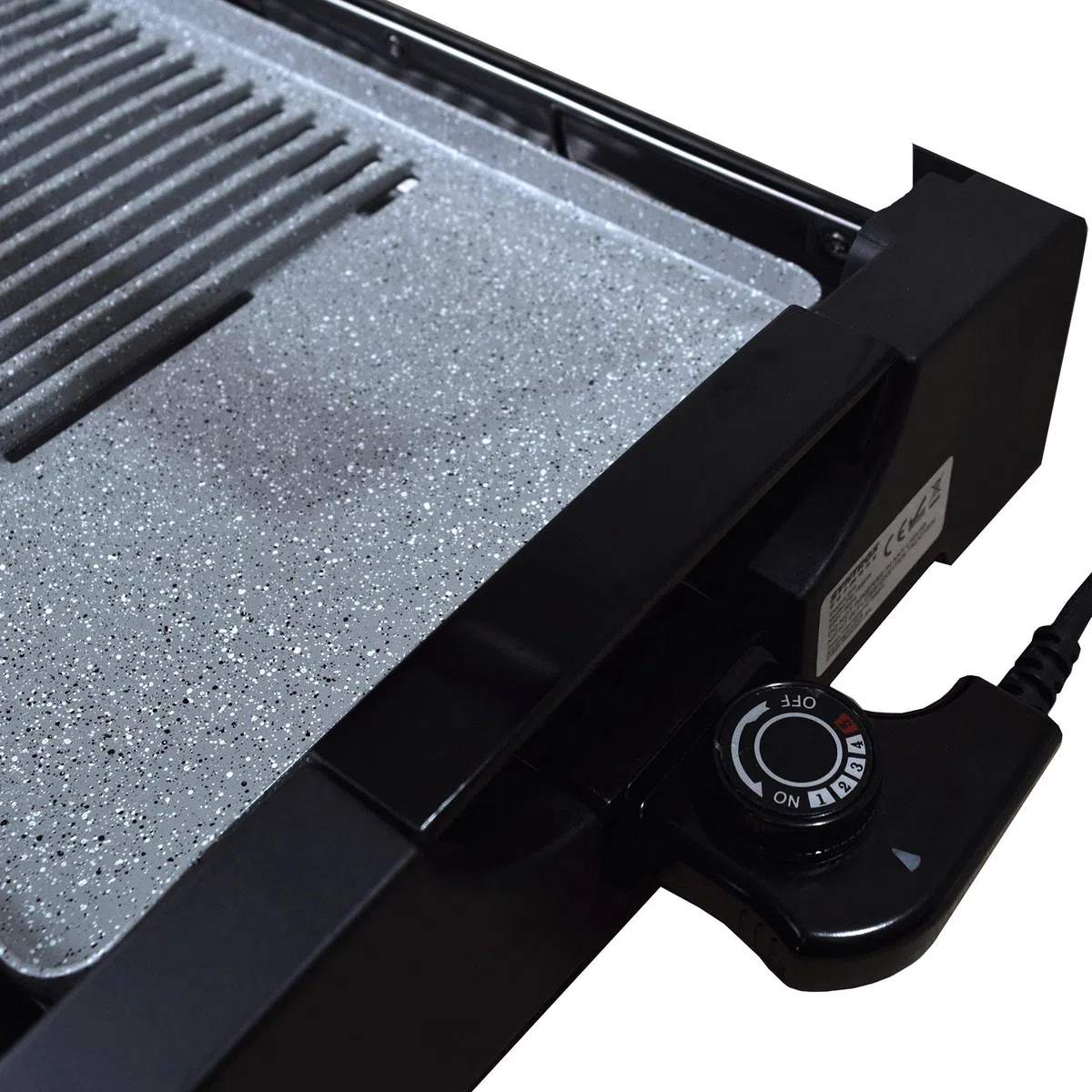 Syntrox Germany elektrischer Tischgrill mit Keramik Grillplatte und Glasdeckel BBQ Grill Elektrogrill Barbecue TG-2200W