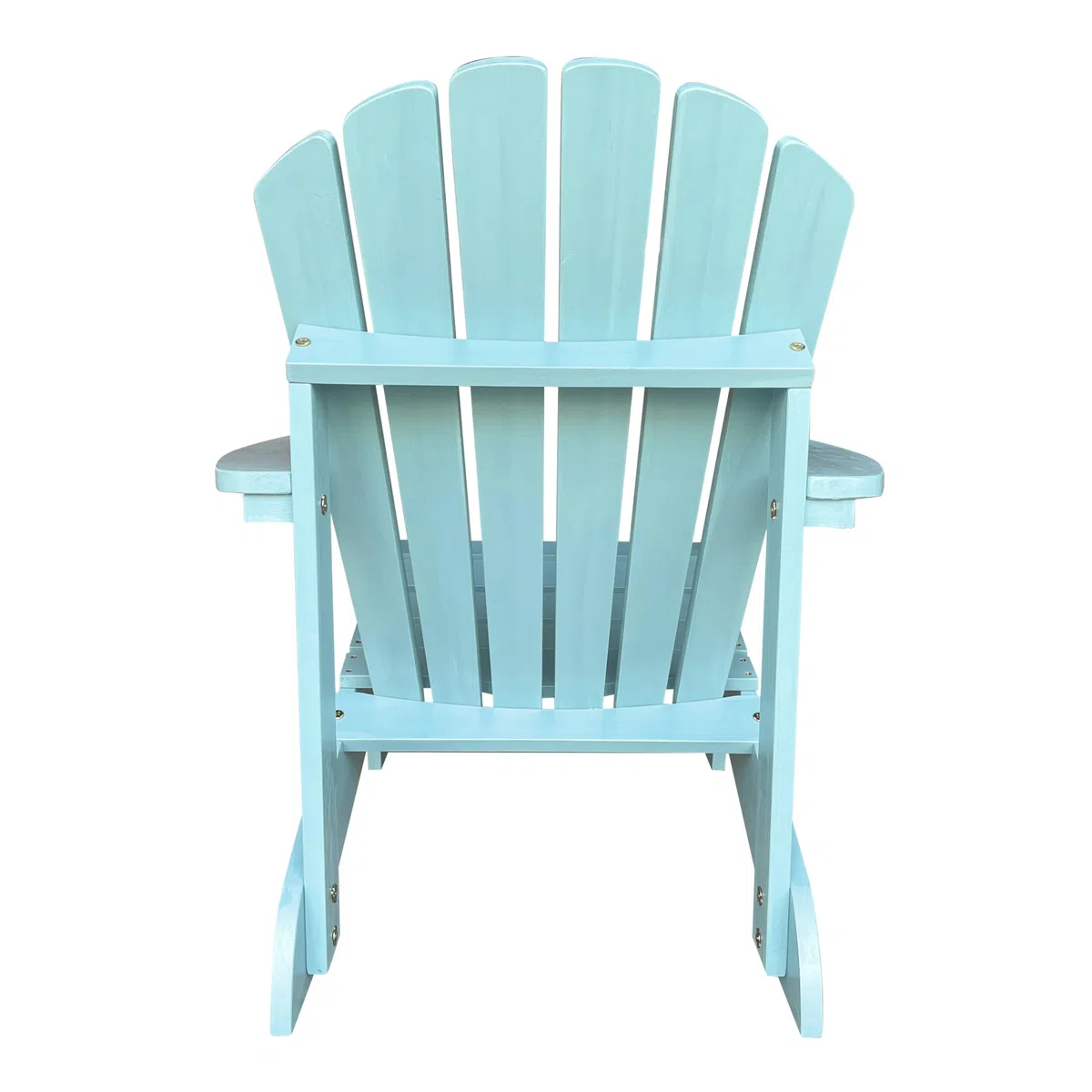 AXI Carmen Adirondackstuhl aus Holz in Pastellblau | Gartenstuhl/Loungestuhl/Adirondack Stuhl/Chair aus Holz für 1 Person mit Armlehnen & hoher Rückenlehne | 90,5 x 78,4 x 93 cm