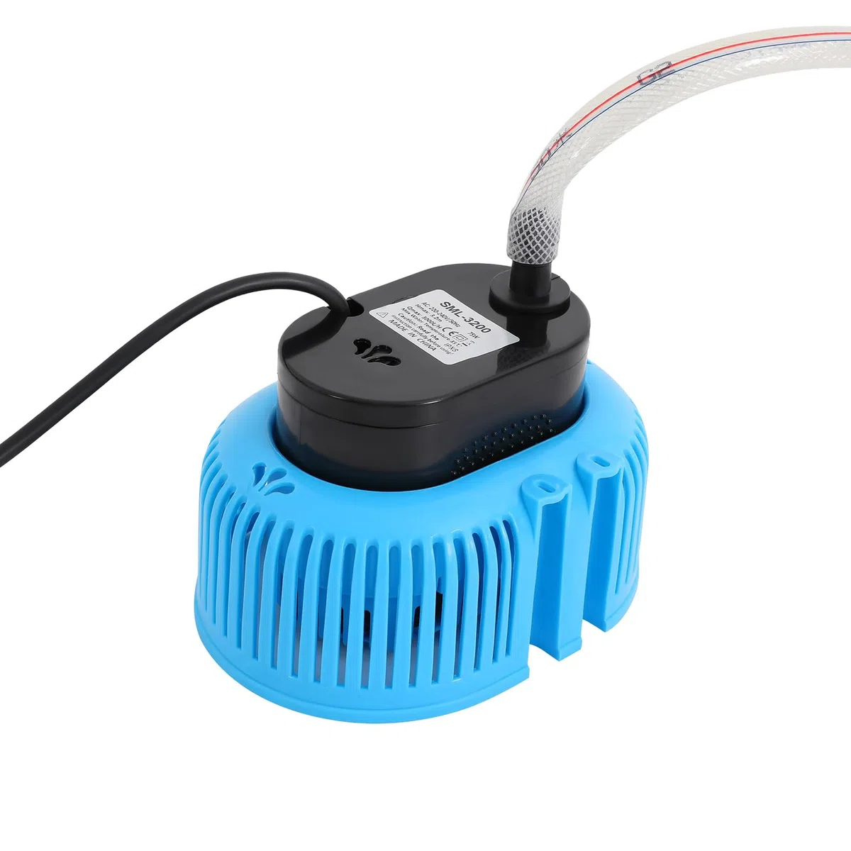 Pool Pumpe 75W Planschbecken Filterpumpe mit Wasserleitung, Anschlüsse, IPX8 Filterpumpe Pool für Teiche, Schwimmbäder, Springbrunnen, Aquarien, landwirtschaftliche Bewässerung (Blau)