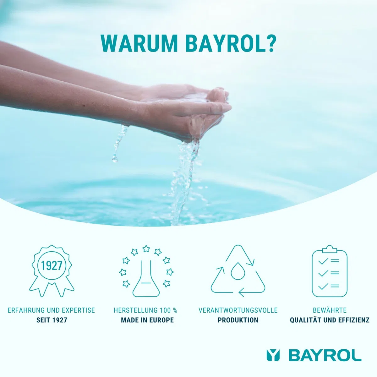 BAYROL Chloriliquide 20 L Flüssigchlor - Anorganisches Chlor flüssig für Pool - Ideal für Pool Dosieranlage - ohne Cyanursäure - Chlorbleichlauge - Chlor Pool