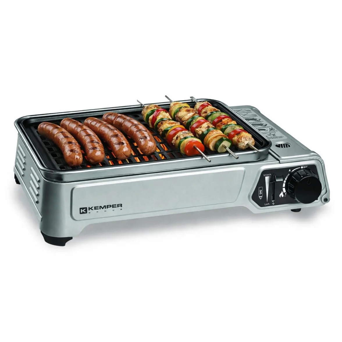 Kemper 104997 Smart BBQ tragbarer Gasgrill