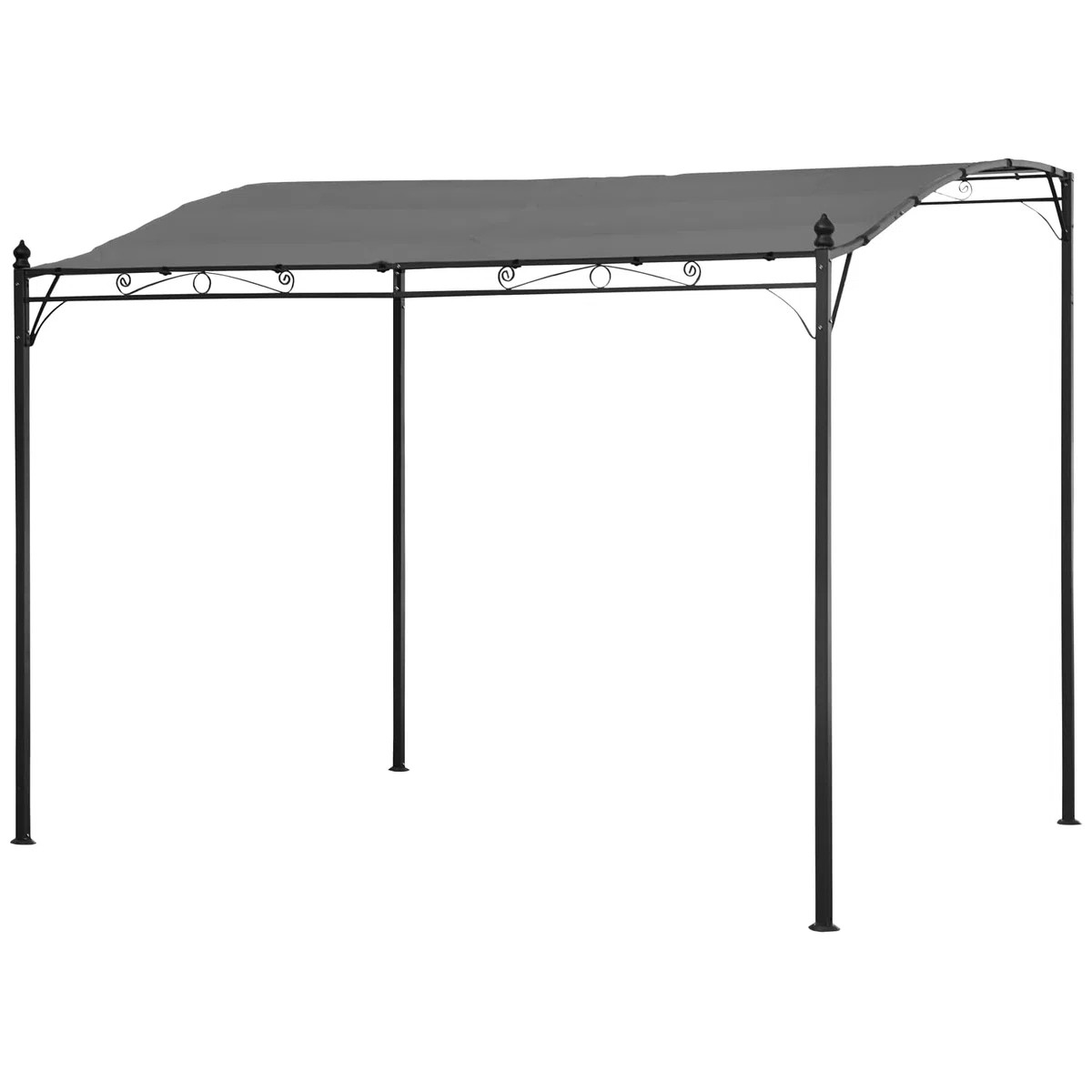 Happy Garden Wandpergola 3 × 2,5m Nice grau
