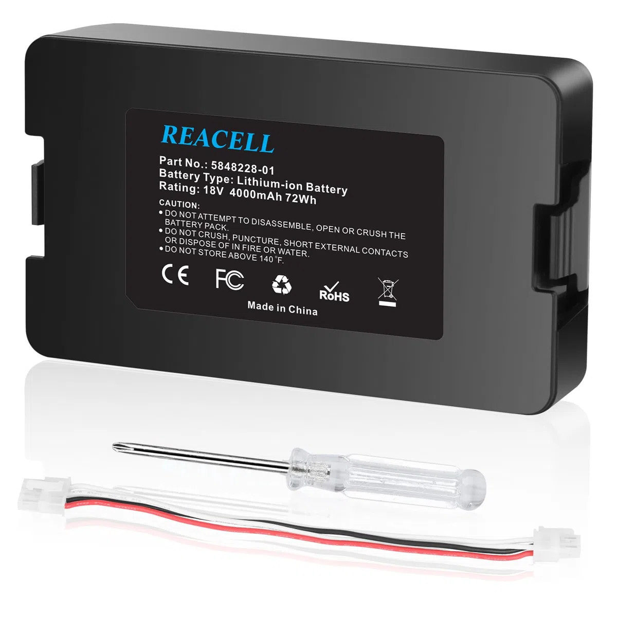 18V 4000mAh Lithium-Ionen Akku Kompatibel für Husqvarna Automower 115H/305/310/315/315X (2020), Ersatzakku für Gardena Sileno City/Life, für Gardena sileno minimo 250 Mähroboter