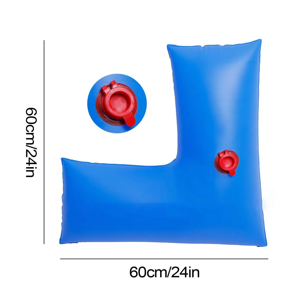 Wassersäcke für Poolabdeckung, kältebeständige Eckrohre, wetterfeste Eck-Wintertasche für Hinterhof, Schwimmen, Outdoor, Garten, Camping, Terrasse