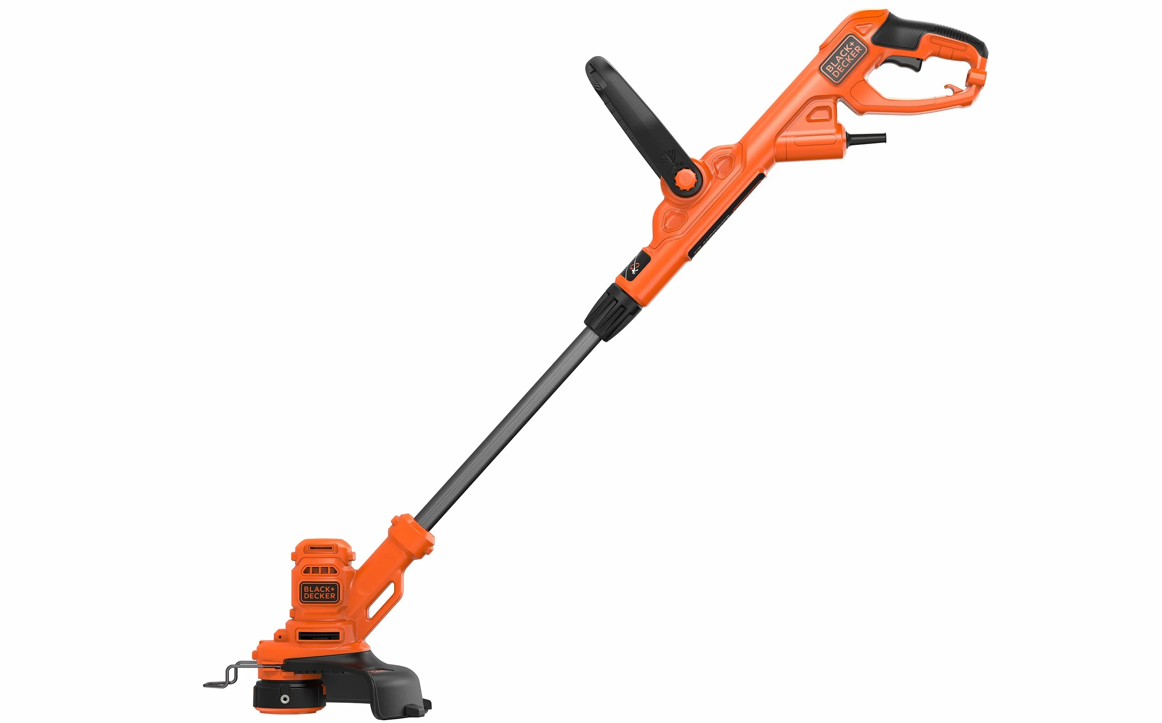Black+Decker BESTA525 Elektro-Rasentrimmer/Rasenkantenschneider 230 V, Schwarz, 25 cm + vollautomatische Einzelfadenspule (für Rasentrimmer 10m Länge, 1.5mm Fadendurchmesser) A6481