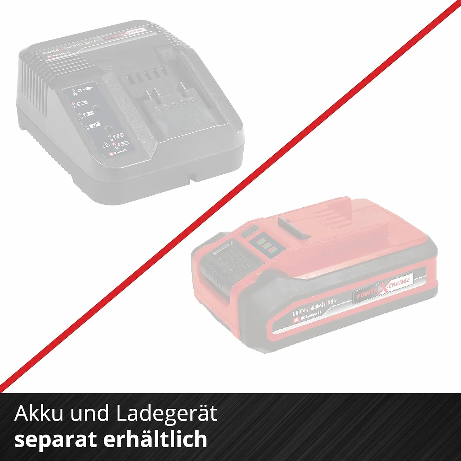 Einhell Akku-Teleskop-Heckenschere GC-HH 18/45 Li T-Solo Power X-Change (Lithium-Ionen, Hauptgriff drehbar, Metallgetriebe, Motorkopf 7-Fach neigbar, ohne Akku und Ladegerät)
