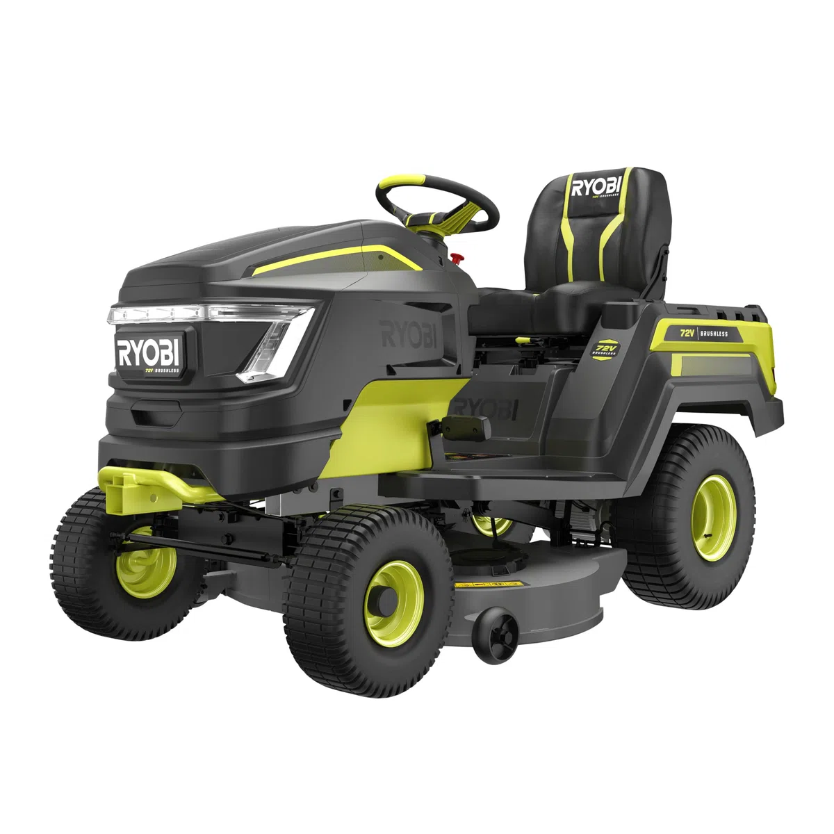 RYOBI - Mulch-Set (3 Spezialklingen Mulching 40 cm + 2 Windabweiser + 1 Verschluss) für Rider Traktor mit Akku RY72TMX117-310 - RAC475