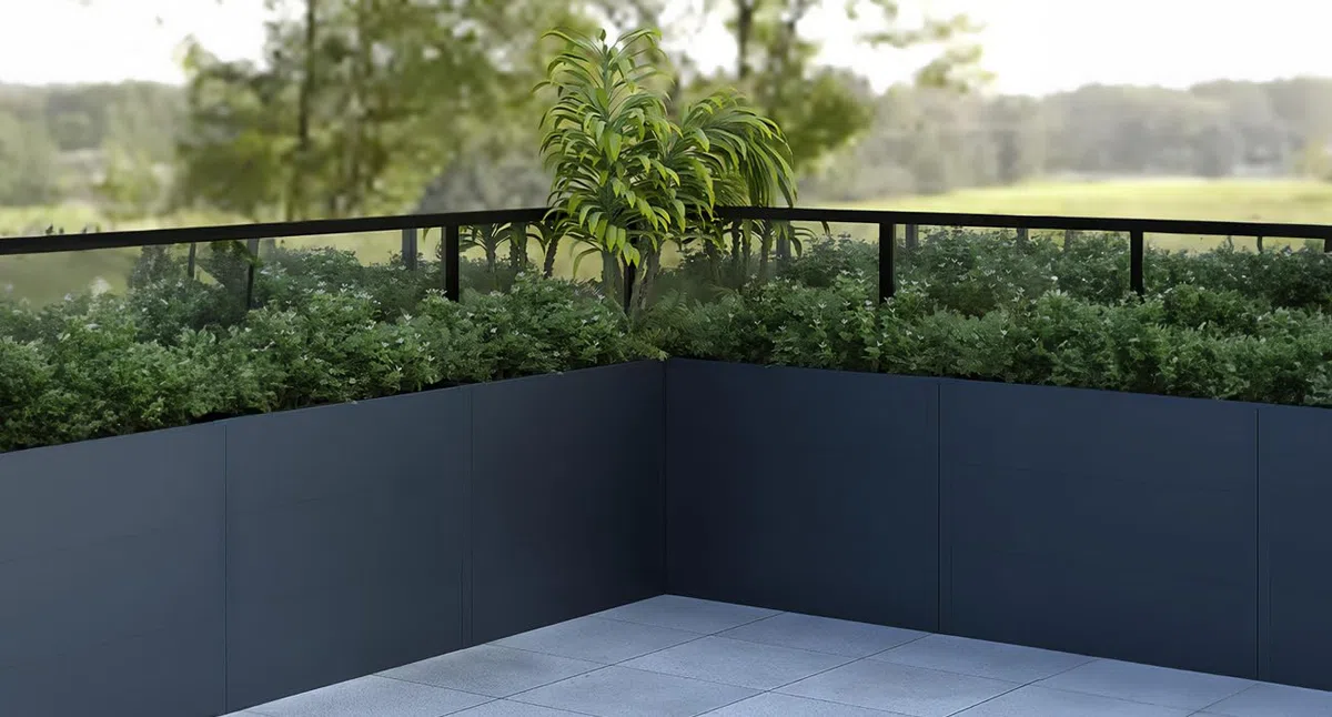 Metzler Hochbeet für den Garten – Stahl in Anthrazit | Witterungsbeständiges Metall-Gartenbeet, Pflanzenbeet, Blumenhochbeet | 150 x 75 x 77 cm