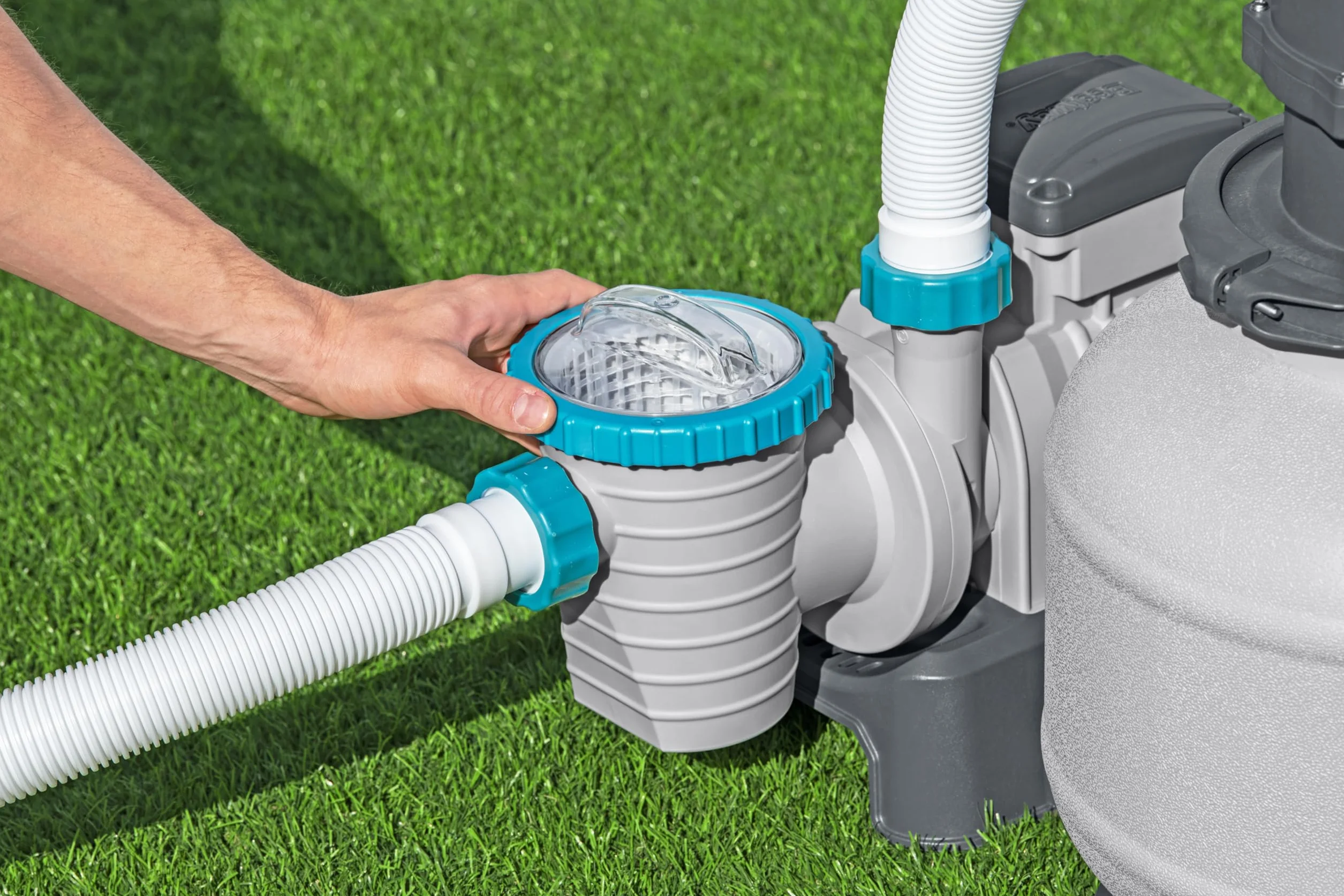 Bestway 58499-7 Sandfilterpumpe 8.327 l, Grau