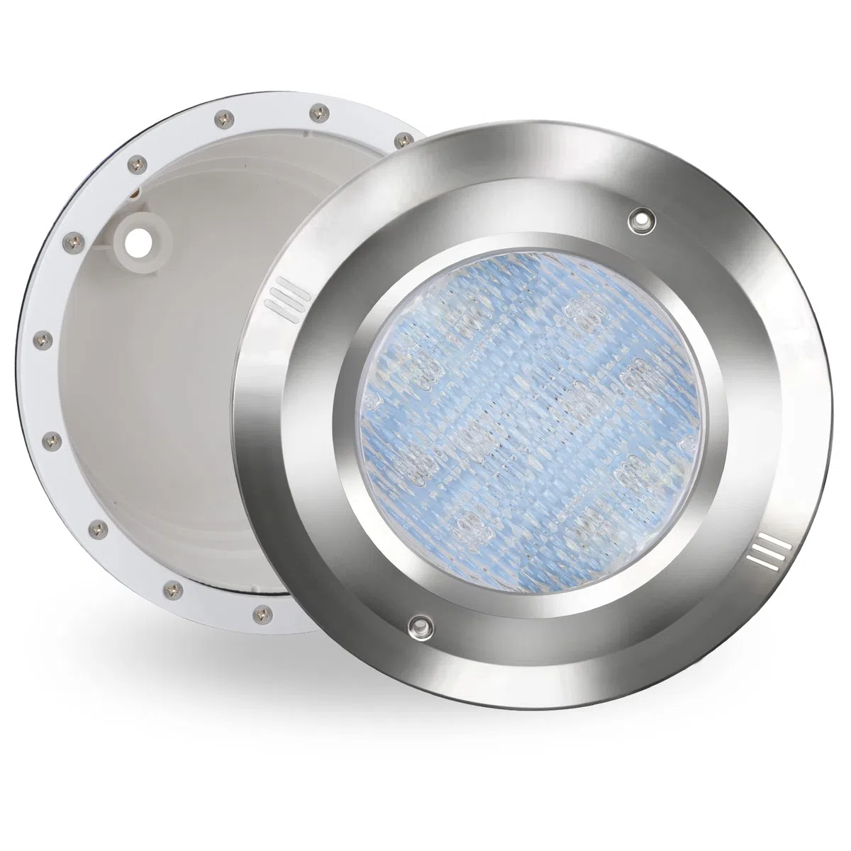 COOLWEST PAR56 Einbaugehäuse, Pool Scheinwerfer Fassung, Einbaurahmen, Nische, Pool Waterproof Gehäuse,Case für Stahlwand- und Betonschwimmbecken mit Folienauskleidung (Ohne PAR56 Lampe)