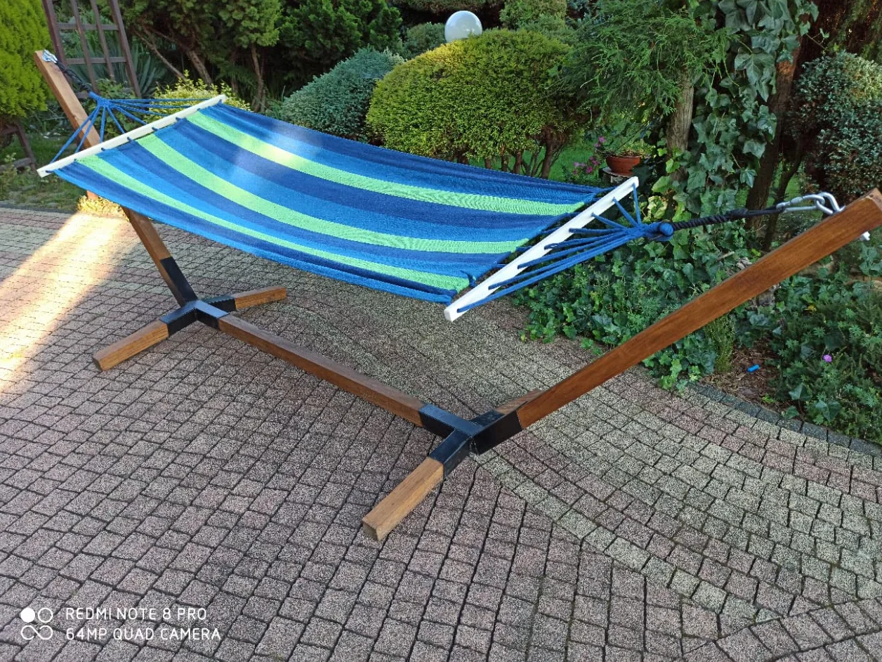Gestell, Hängemattengestell, aus Hartholz, stabil, 200 kg Kapazität, universell