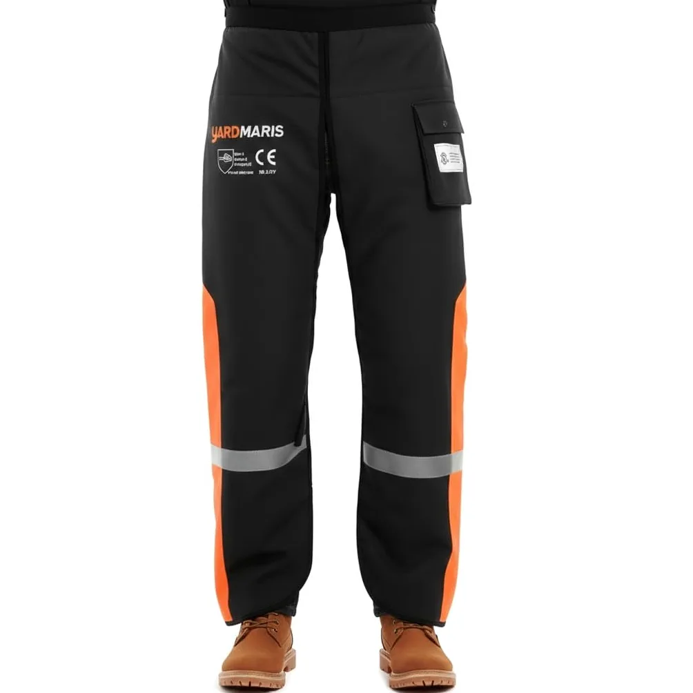 Kettensägen-Chaps,Universal Schwere Schutzschürze mit verstellbarem Gürtel, Schutz hose, 3M-Reflexstreifen, Sicherheits hose, Forstschutzausrüstung UL-zertifiziert