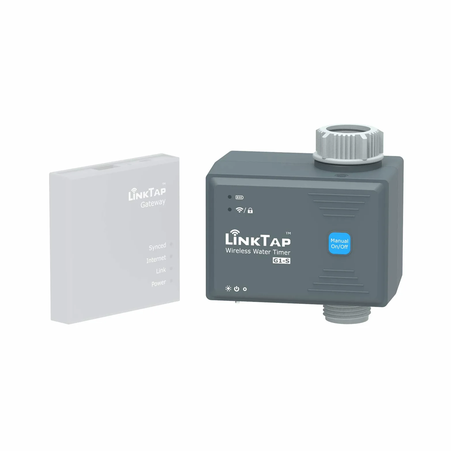 LinkTap G1S Drahtlose Bewässerungscomputer - Erfordert Gateway - Intelligente Bewässerungssteuerung Für Rasen Und Garten - Einfache Installation- Größere Reichweite Als Wi-Fi - IP66 Wasserdicht