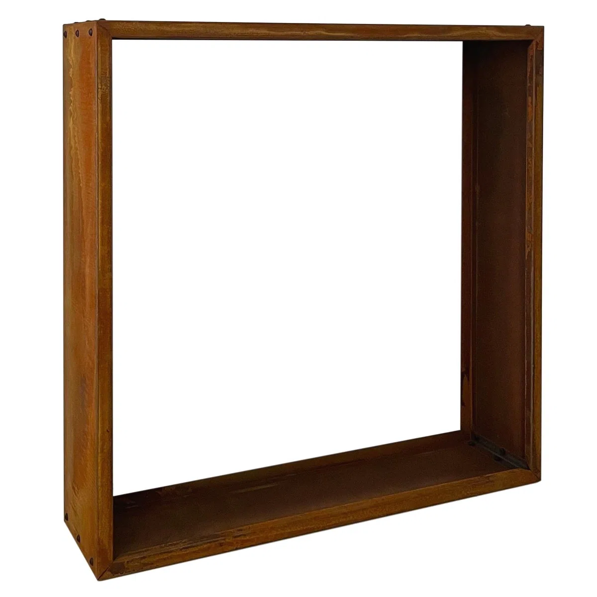 ESTEXO Beeteinfassung Beetumrandung Edelrost Hochbeet Rost Cortenstahl Umrandung Rahmen Pflanzbeet Pflanzkasten Blumenkasten (100x100x25 cm)