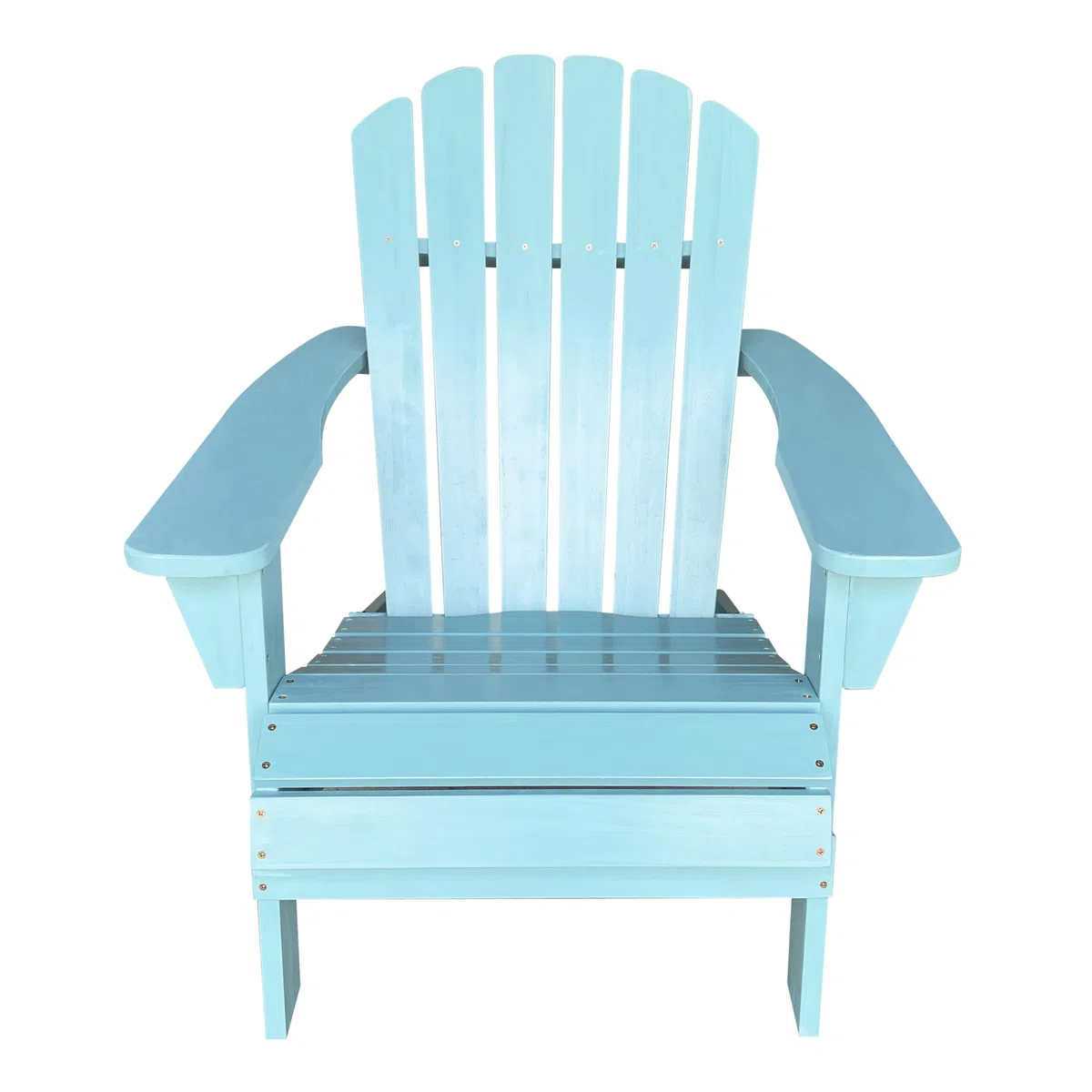 AXI Carmen Adirondackstuhl aus Holz in Pastellblau | Gartenstuhl/Loungestuhl/Adirondack Stuhl/Chair aus Holz für 1 Person mit Armlehnen & hoher Rückenlehne | 90,5 x 78,4 x 93 cm