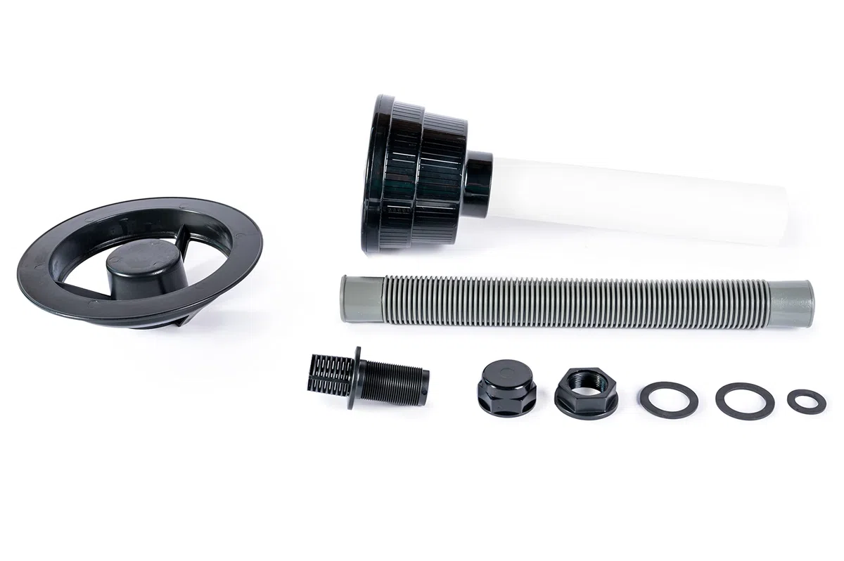 HST Sandfilter Poolfilter bis 30.000 Liter + Leis Profi Poolpumpe 8000 Liter/Std 250 W mit Vorfilter Sandkessel 5-Wegeventil Bodenplatte viel Zubehör Komplettset geeignet für Sand Filterbälle Glas