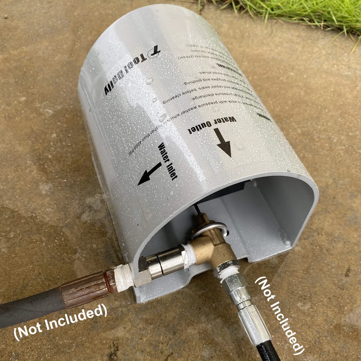 Tool Daily Hochdruckreiniger-Fußventil für Abwasser-Jetter Kit, als Hochdruckreiniger-Kugelhahn, 4000 PSI