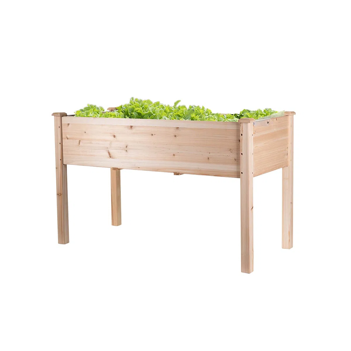 empasa Hochbeet 'Raise 1 XL' aus Holz Gemüsebeet inkl. wasserdichter Folie, Pflanzenkasten für Gemüse und Kräuter im Garten, auf Terrasse oder Balkon, Füllvolumen ca. 140 Liter