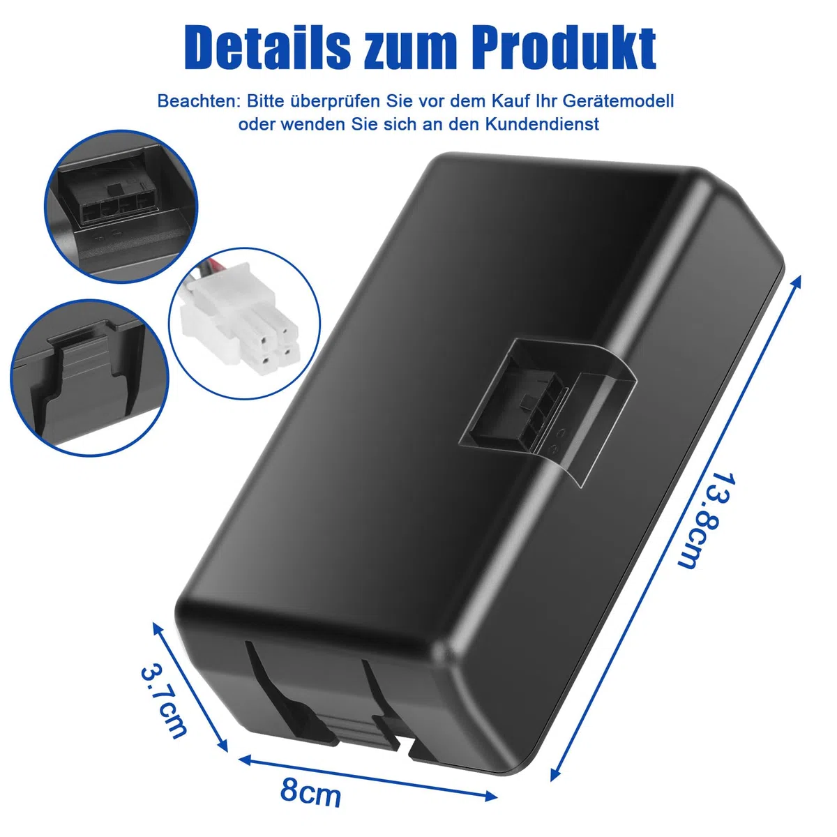 KUNLUN 18V 4000mAh Ersatzakku für Husqvarna Automower 115H, für Automower 305 310 315 315X 2020, für Automower 520 2021 Automower 520 2022, für Gardena akku 18v Sileno City 250 Sileno Life 750