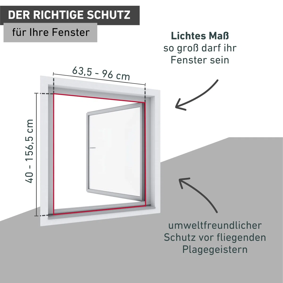 Windhager Insektenschutz Rollofenster zum Einhängen, Insektenschutz-Rollo, Fensterrollo als Mückenschutz, Fliegengitter, Selbstbausatz 100 x 160cm, weiß