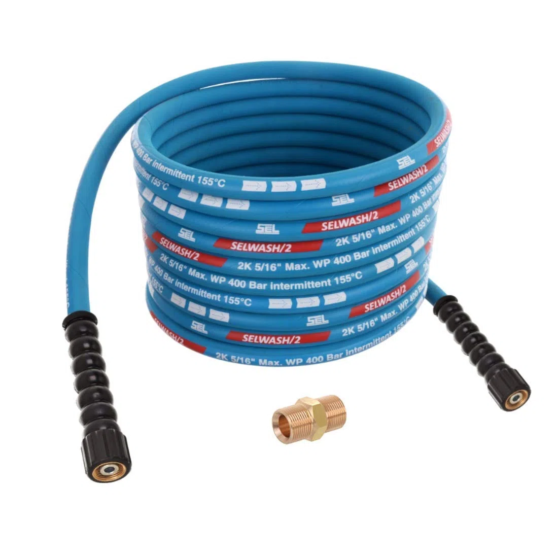 TECHKAR Hochdruckreiniger-Schlauchrohr – Kärcher Verlängerungsschlauch Ersatz – 400bar DN8 Profi M22x1,5 Hochdruckschlauch kompatibel mit Kärcher HD HDS – Blau – 10 m Schlauch