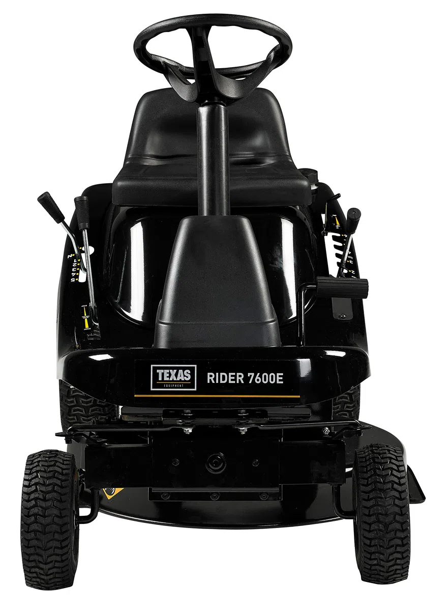 Texas Aufsitzmäher Rasen Traktor Rasenmäher Traktor Aufsitzrasenmäher Rasentraktor Rasenmäher Bulldog Gartentraktor Hochgrasmäher Rider 7600E 3in1 | 432cm³ | 12PS | 76cm | AHK | E-Start | | 5Vor+1R