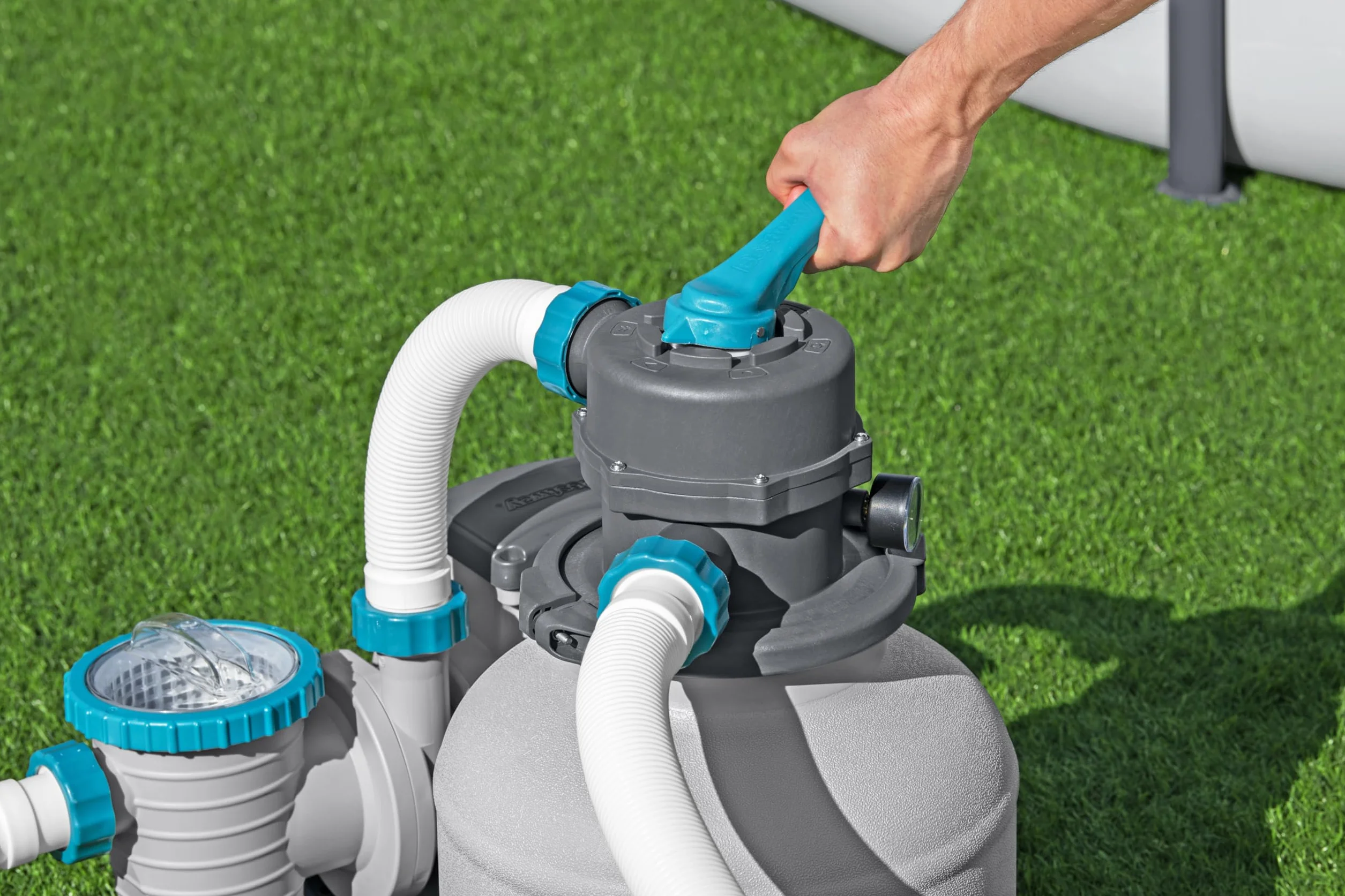 Bestway 58499-7 Sandfilterpumpe 8.327 l, Grau