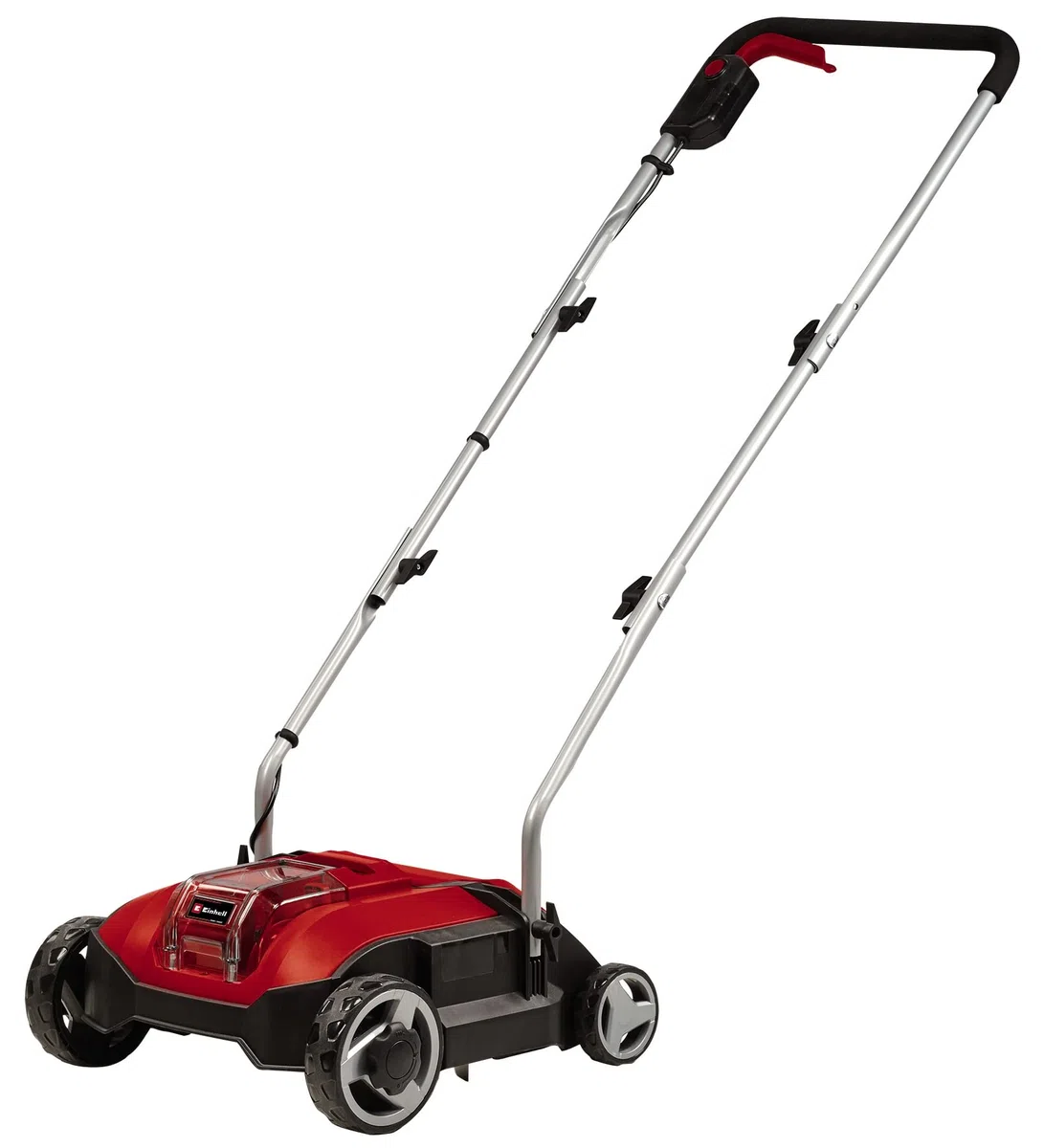 Einhell Akku-Vertikutierer GC-SC 18/28 Li Power X-Change (18 V, Brushless, 28 cm Messerwalze, 3-stufige Arbeitstiefeneinstellung, inkl. Fangsack)