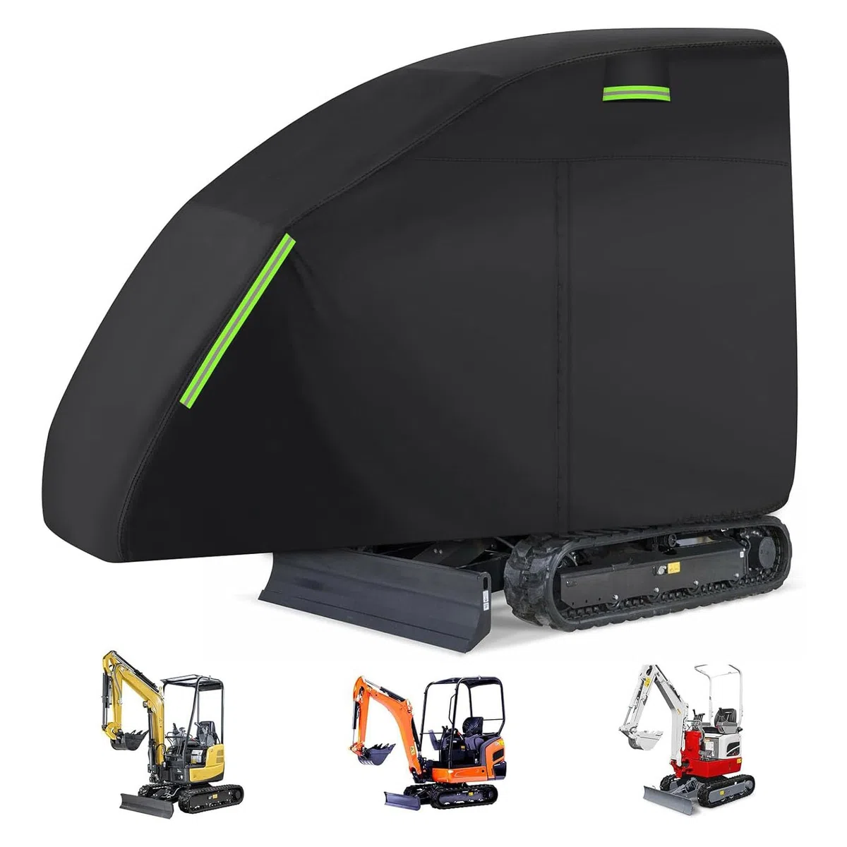 Baggerabdeckung, Minibagger-Schutzabdeckungen, 420D Oxford-Stoff-Kompaktlenkerabdeckung, Universalabdeckung für E32 E20 E10