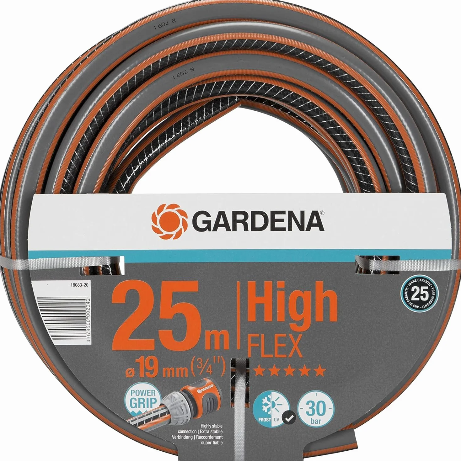 GARDENA Gartenschlauch 18083-20 HighFLEX, 25 m, 19 mm (3/4")