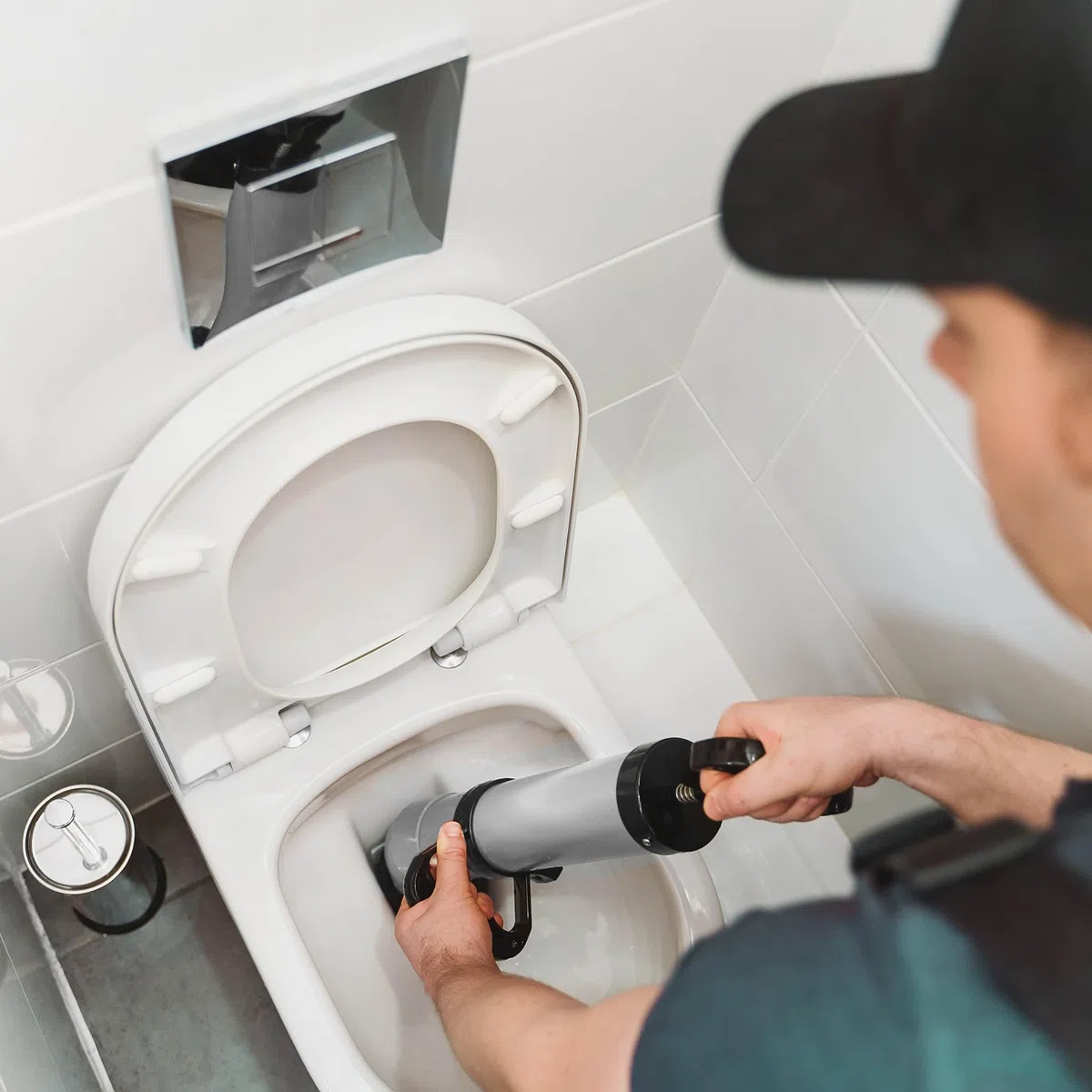 Wiltec Hochdruck Rohrreinigungspumpe zur schnellen Rohrreinigung Abflussreiniger Bad WC