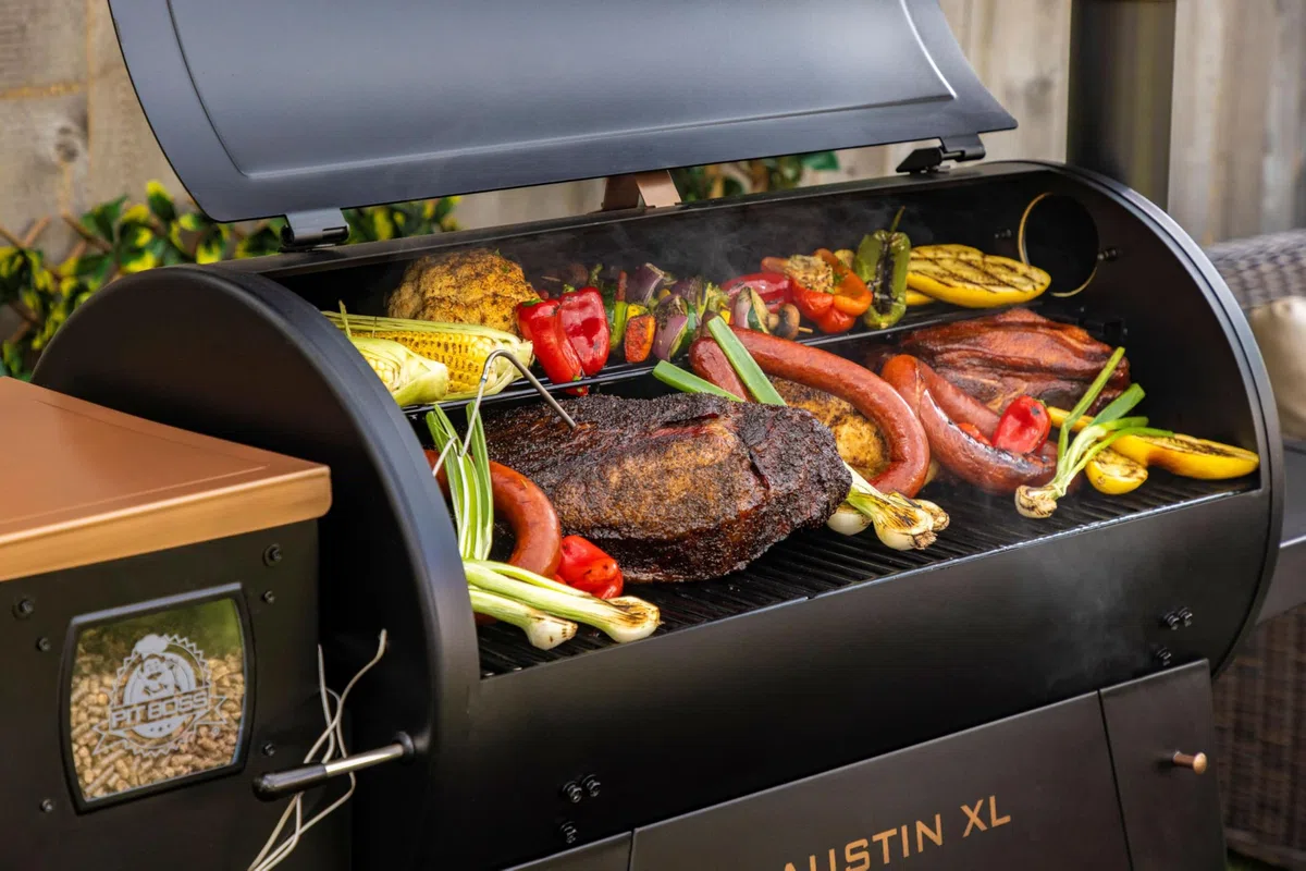 PIT BOSS Pelletgrill Austin XL Onyx Edition, Holzpellet Smoker, 6503 cm² Grillfläche, BBQ, Direktgrillen