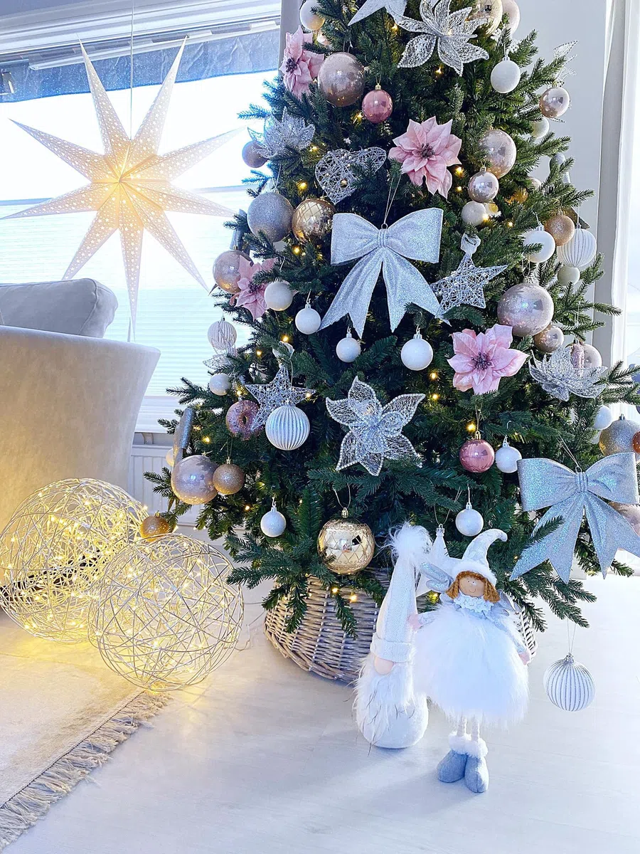 Star Trading LED Lichtkugel Außen - 3D Kugel aus Edelstahlgeflecht, 30 cm, ca. 50 warmweiße LEDs, Outdoor Gartendeko, Silber, inkl. Trafo, 500 cm Kabel