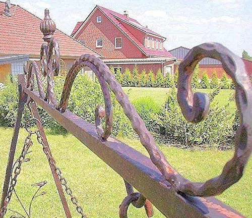 Denk Schaukel Hollywoodschaukel 1868 aus Metall Schmiedeeisen Gartenschaukel