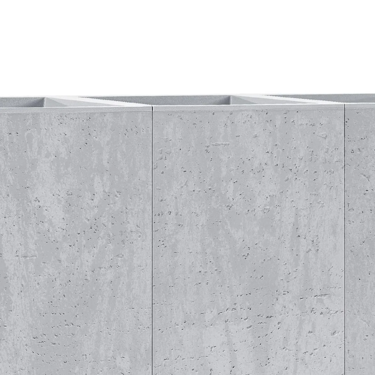 Blumentopf Blumenkübel grau 60x90 Übertopf Pflanzgefäß auf Rollen Betonstruktur Modern für Garten Balkon Terrasse