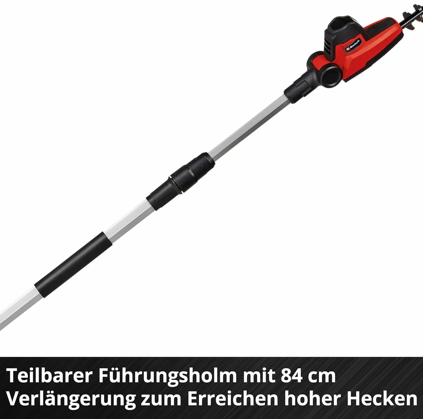 Einhell Akku-Teleskop-Heckenschere GC-HH 18/45 Li T-Solo Power X-Change (Lithium-Ionen, Hauptgriff drehbar, Metallgetriebe, Motorkopf 7-Fach neigbar, ohne Akku und Ladegerät)