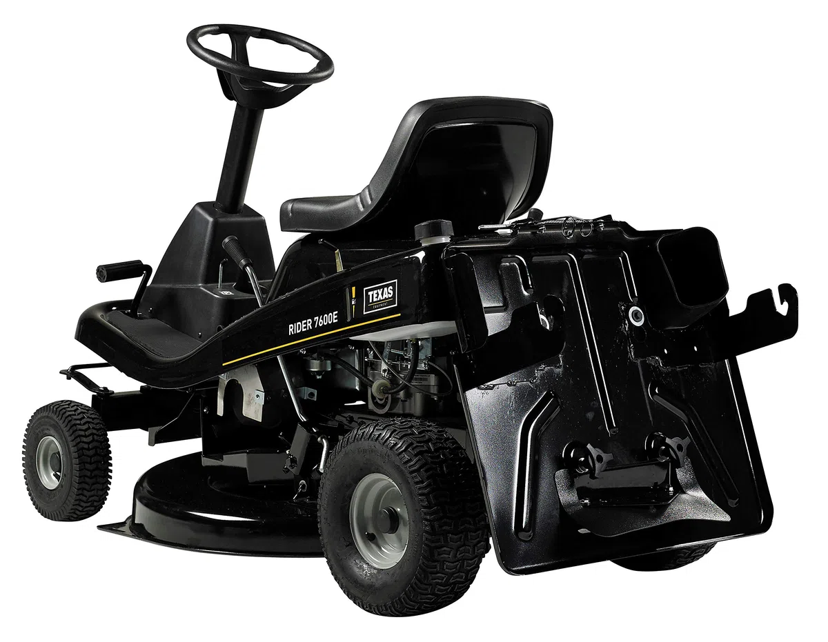 Texas Aufsitzmäher Rasen Traktor Rasenmäher Traktor Aufsitzrasenmäher Rasentraktor Rasenmäher Bulldog Gartentraktor Hochgrasmäher Rider 7600E 3in1 | 432cm³ | 12PS | 76cm | AHK | E-Start | | 5Vor+1R
