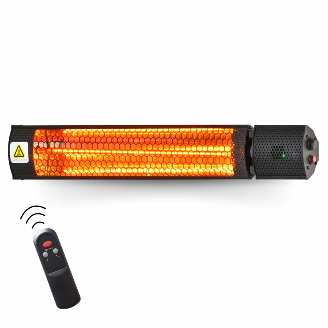 STARLYF Radiant Heater Infrarot Heizstrahler 2000W | Elektrischer Heizkörper für Innen & Außen IP65 mit Fernbedienung | Sofortige Wärme, 2 Leistungsstufen, Energiesparend & Wetterfest